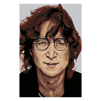 MALUJEŠ Malování podle čísel - JOHN LENNON Rozměr: 60x80 cm, Rámování: bez rámu a bez vypnutí pl