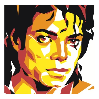 MALUJEŠ Malování podle čísel - ABSTRAKTNÍ MICHAEL JACKSON Rozměr: 80x80 cm, Rámování: vypnuté pl