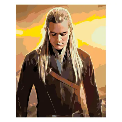 MALUJEŠ Malování podle čísel - LEGOLAS Rozměr: 30x40 cm, Rámování: vypnuté plátno na rám