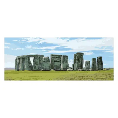 MALUJEŠ Malování podle čísel - STONEHENGE Rozměr: 40x100 cm, Rámování: vypnuté plátno na rám