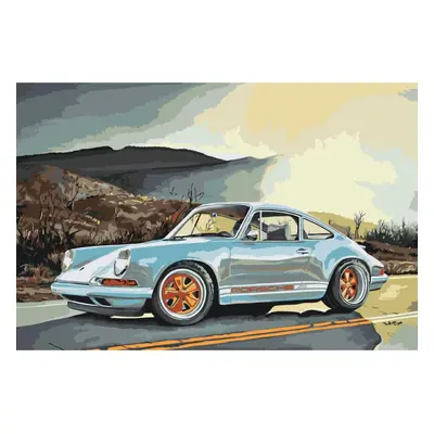 MALUJEŠ Malování podle čísel - KOLJA - PORSCHE Rozměr: 60x80 cm, Rámování: vypnuté plátno na rám