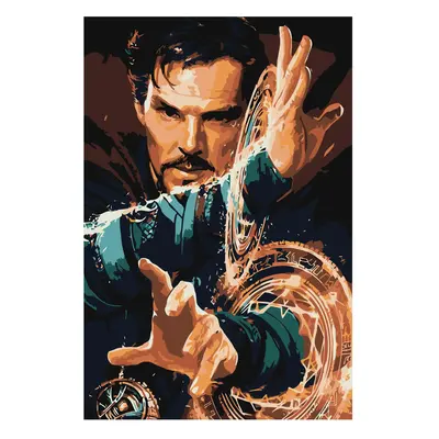 MALUJEŠ Malování podle čísel - DOCTOR STRANGE Rozměr: 60x80 cm, Rámování: vypnuté plátno na rám