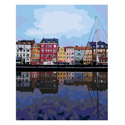 MALUJEŠ Malování podle čísel - COPENHAGEN, DÁNSKO Rozměr: 80x100 cm, Rámování: bez rámu a bez vy