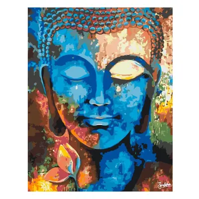 MALUJEŠ Malování podle čísel - GULISTAAN - BAREVNÝ BUDDHA Rozměr: 40x50 cm, Rámování: vypnuté pl