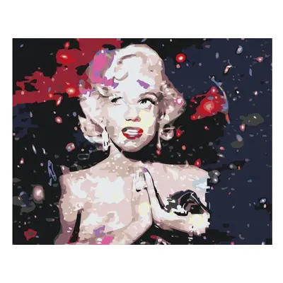 MALUJEŠ Malování podle čísel - JOSHUA DAIL - FILMOVÁ HVĚZDA MARILYN MONROE Rozměr: 60x80 cm, Rám