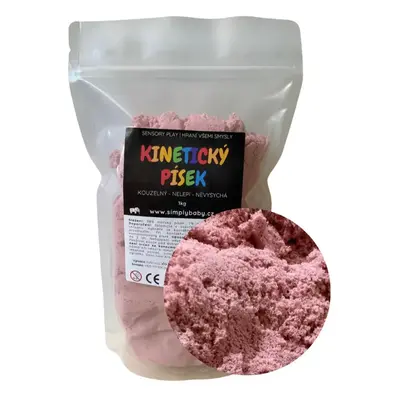 Kinetický písek 1kg Růžová 1 kg