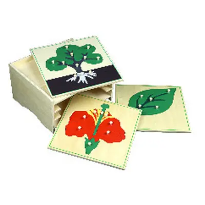 3 botanické puzzle s komodou