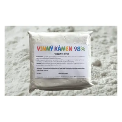 Vinný kámen 98% (hydrogenvinan draselný) 250 g (25 modelín)