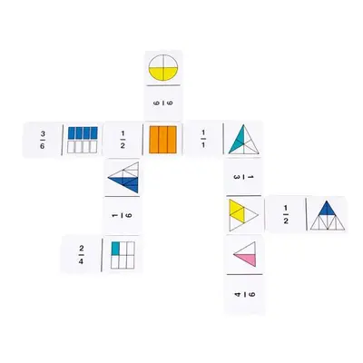 Domino - barevné zlomky