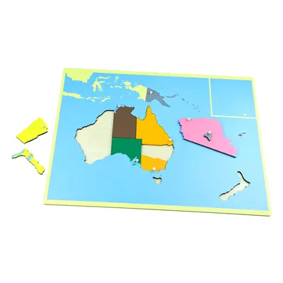 Puzzle - mapa Australie - bez rámečku