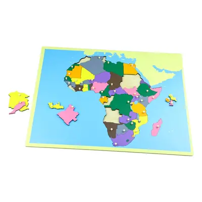 Puzzle - mapa Afrika - bez rámečku