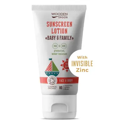 Opalovací tělové mléko v tubě Baby & Family SPF 50 WoodenSpoon 150ml