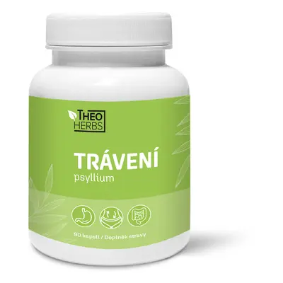 THEO HERBS Trávení Psyllium 90 kapslí