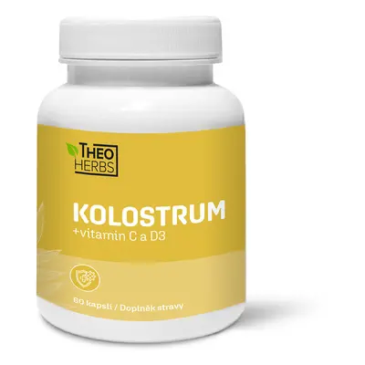 THEO HERBS Kolostrum +vitamin C a D3 60 kapslí