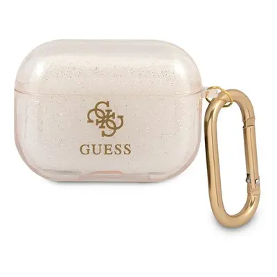 Guess GUAPUCG4GD pouzdro na Airpods PRO gold Glitter Collection