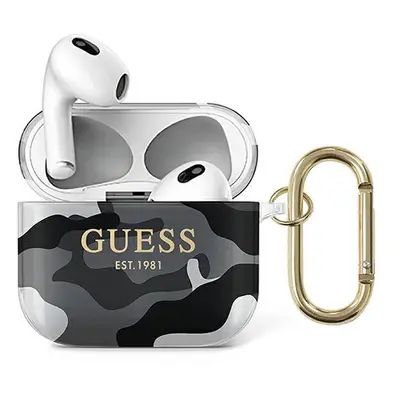 Guess GUA3UCAMG pouzdro na Airpods 3. Generace black Camo Collection