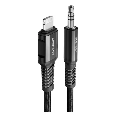 Acefast C1-06 MFI Lightning / 3.5 jack audio kabel 1,2m Black