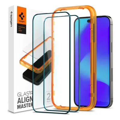 Ochranné tvrzené sklo Spigen Align Master Glass FC 2BALENÍ iPhone 14 PRO MAX 6.7" Black