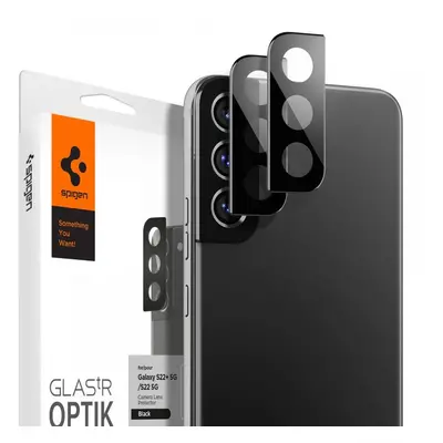 2 x KUSY Spigen Optik.TR ochrana 9H na celý fotoaparát Samsung Galaxy S22 5G / S22 PLUS Black