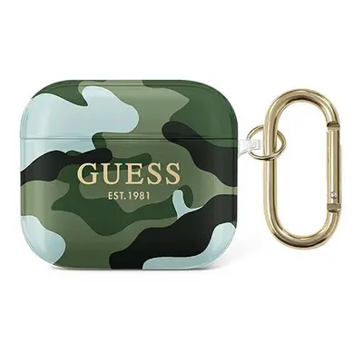 Guess GUA3UCAMA pouzdro na Airpods 3. Generace khaki Camo Collection