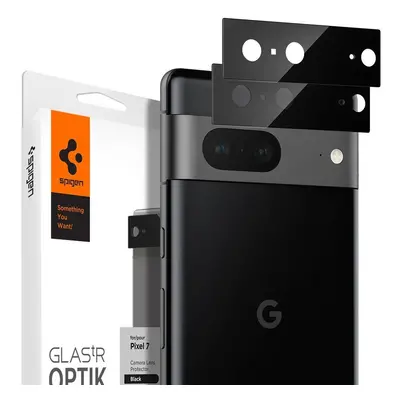 2 x KUSY Spigen Optik.TR ochrana 9H na celý fotoaparát Google Pixel 7 Black