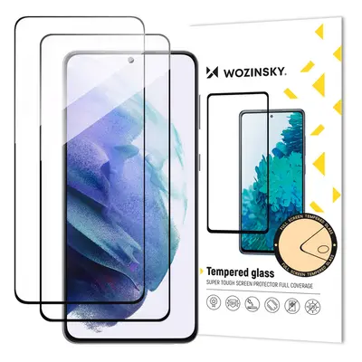 Wozinsky 2x Celoplošně lepené tvrzené sklo 9H na Samsung Galaxy S23 5G Black