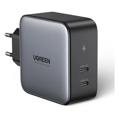 Ugreen CD254 rychlonabíječka 2 x USB-C 100W PD Gray