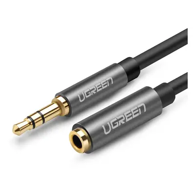 Ugreen 10592 samec 3.5 mm Jack / samice 3.5 mm Jack audio kabel 1m Silver