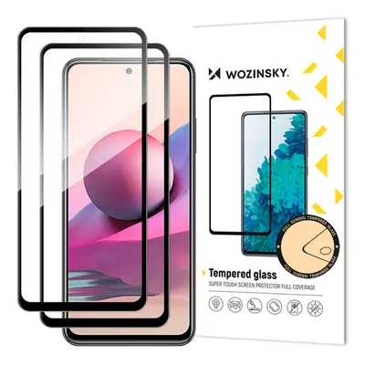 2 x KUSY Wozinsky Celoplošně lepené tvrzené sklo 9H na Xiaomi Redmi Note 11/11s/10/10s black