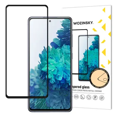 Wozinsky Celoplošně lepené temperované tvrzené sklo 9H na Samsung Galaxy A52 / A52 5G black