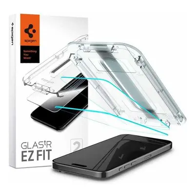 Ochranné sklo Spigen GLAS.TR "EZ FIT" 2BALENÍ iPhone 15 PRO MAX 6.7" Clear