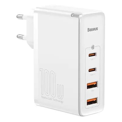 Baseus GaN2 Pro rychlonabíječka USB / USB-C PD 100W EU White