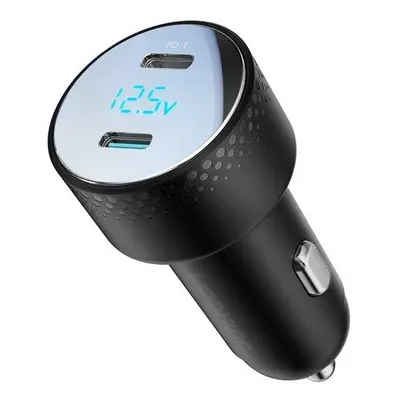 Rychlonabíječka do auta 2x USB-C 70W Joyroom JR-CCD02 - Black