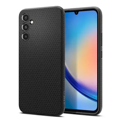 Spigen Liquid Air silikonové pouzdro na Samsung Galaxy A34 5G Matte Black