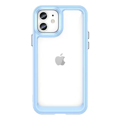 Silikonové pouzdro Space s barevným rámem na iPhone 12 6.1" Blue