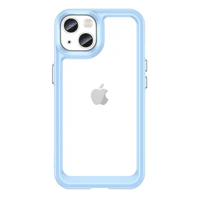 Silikonové pouzdro Space s barevným rámem na iPhone 13 6.1" Blue