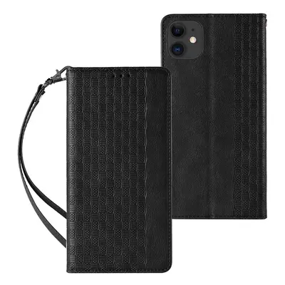 Magnet Case elegantní knížkové pouzdro s poutkem na iPhone 13 6.1" Black