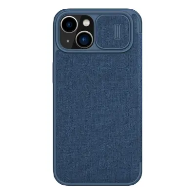 Nillkin Qin Cloth PRO knížkové pouzdro na iPhone 14 6.1" Blue