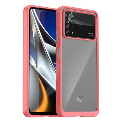 Silikonové pouzdro Space s barevným rámem na Xiaomi POCO X4 PRO 5G / Note 11 Pro Red