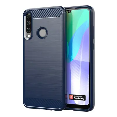 Carbon silikonové pouzdro na Huawei Y6p blue