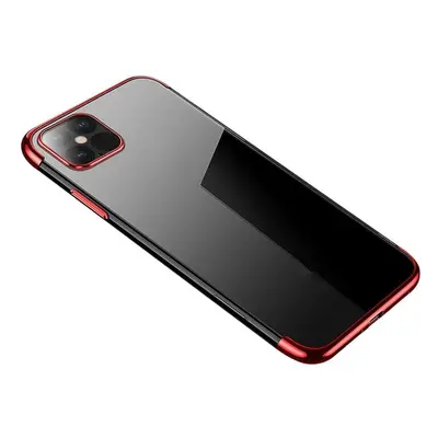 Color Electroplating silikonové pouzdro na Samsung Galaxy S21 PLUS 5G red