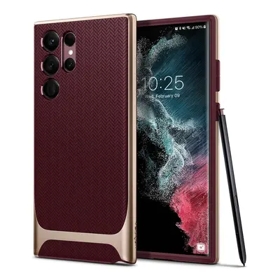 Spigen NEO Hybrid pancéřové pouzdro na Samsung Galaxy S22 ULTRA 5G Burgundy