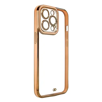 Fashion Electroplating silikonové pouzdro na iPhone 12 Pro 6.1" Gold