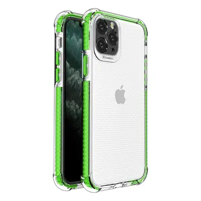 Spring Armor silikonové pouzdro s barevným lemem na iPhone 11 Pro Max green