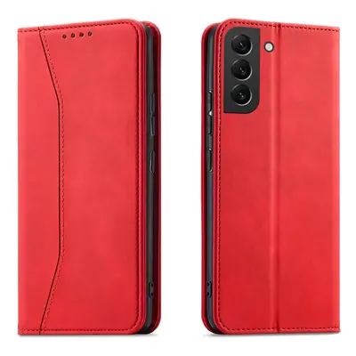 Magnet Fancy Case elegantní knížkové pouzdro na Samsung Galaxy S22 PLUS 5G Red