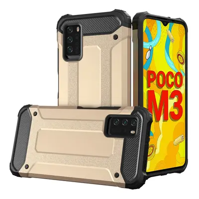 Hybrid pancéřové polykarbonátové pouzdro na Xiaomi Redmi Note 10 5G / M3 Pro golden