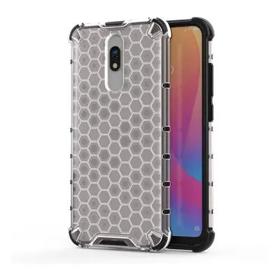 Honeycomb pancéřové pouzdro se silikonovým rámem na Xiaomi Redmi 8A / Xiaomi Redmi 8 transparent