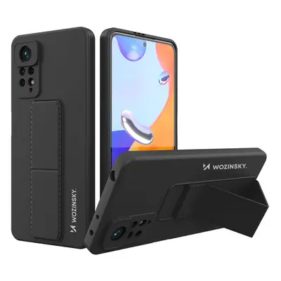 Wozinsky Flexibilní silikonové pouzdro se stojánkem na Xiaomi POCO X4 PRO 5G / Note 11 Pro Black