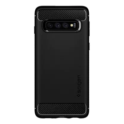 Spigen Rugged Armor silikonové pouzdro na Samsung Galaxy S10 Matte black