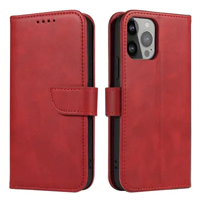 Magnet Case elegantní knížkové pouzdro na iPhone 15 PRO 6.1" Red